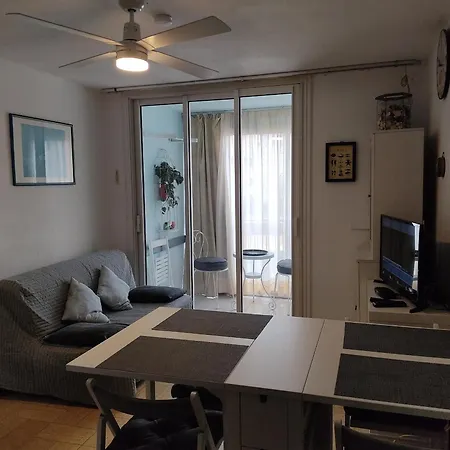 Gruissan: T2 Avec Piscine, Internet, Parking, Proche Et Commerces - Fr-1-796-10 Apartment Gruissan